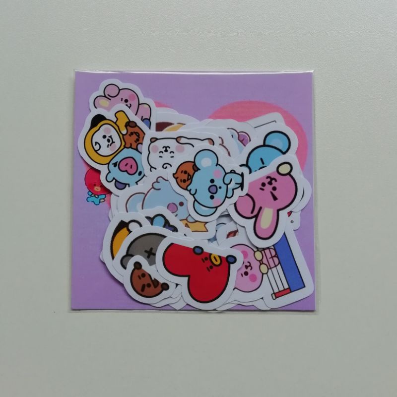 

[ST-P-02] 34pcs Stickers Pack BT21 Cute Sticker bt21 Stiker BT21 imut Set