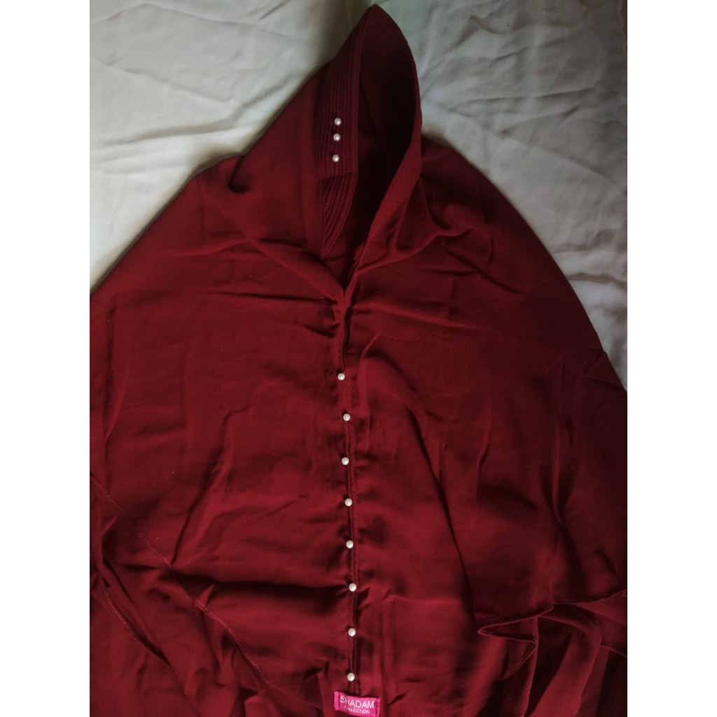 (DARA PYT) Kerudung/Khimar Instan 2 Layer Payet Press Babydoll