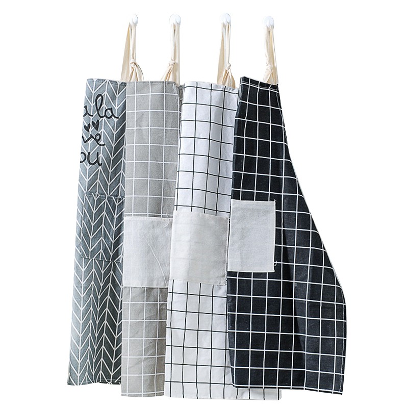 

Ecentio kitchen aporn/lattice katun Celemek/dengan pengatur badan untuk dapur home protective aporn