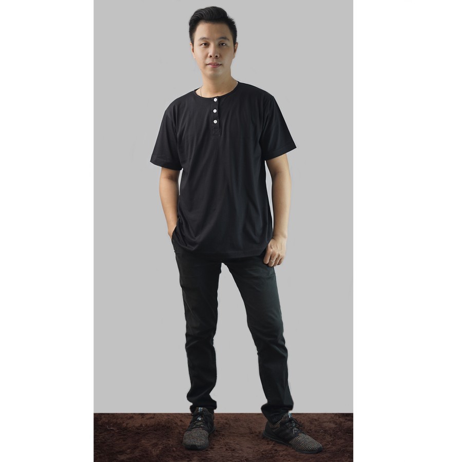 DODY - Kaos Pria Lengan Pendek Pria Gaya Korea Casual
