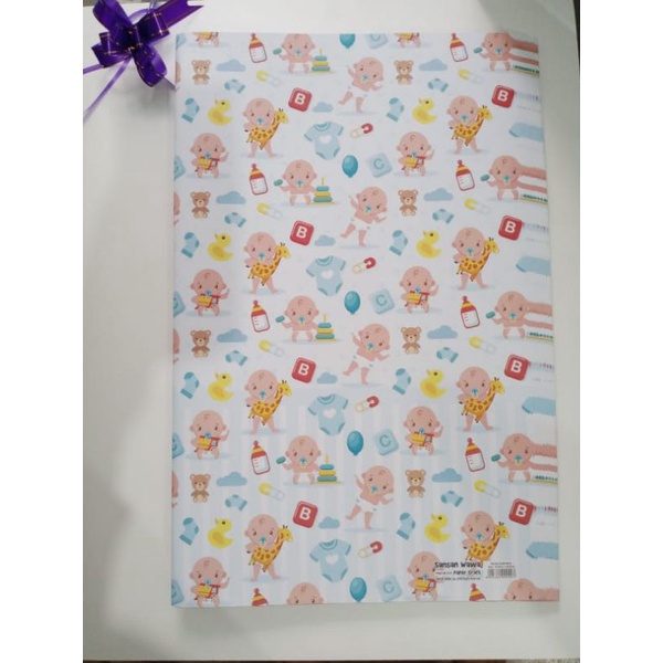 

kertas kado sansan wawa/motif krucil soft