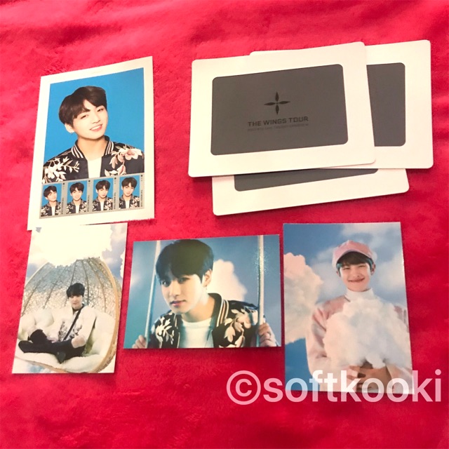 BTS Wings Tour Merch - Jungkook Stamp & Jungkook, Suga, RM Photo Frame