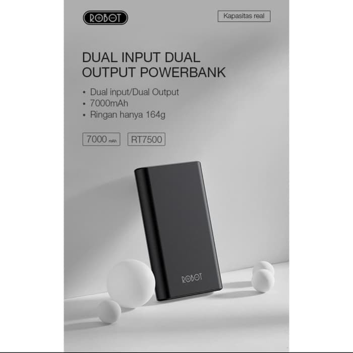 POWER BANK ROBOT REAL KAPASITAS MANTUL MURAH MERIAH