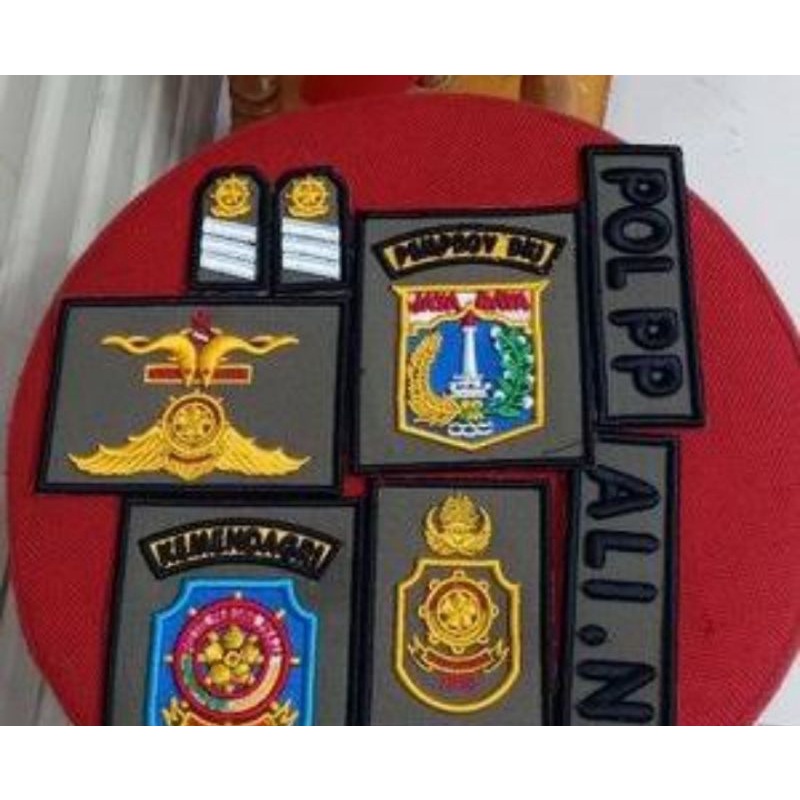 Bordiran pdl Sat Pol Pp Komputer Timbul