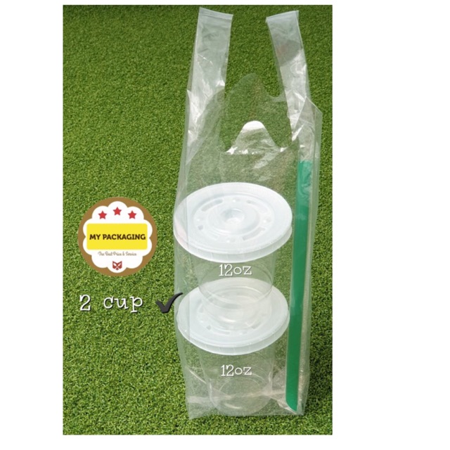 Kantong plastik BENING PE TEBAL 10x40 cm (2cup atau 1botol) - isi 25pcs DIAMOND