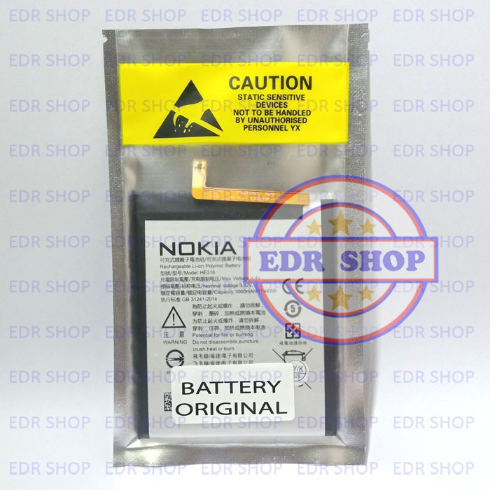 Batre Nokia 6 TA 1003 HE316 TA1003 Batu Battery Baterai Tanam Original