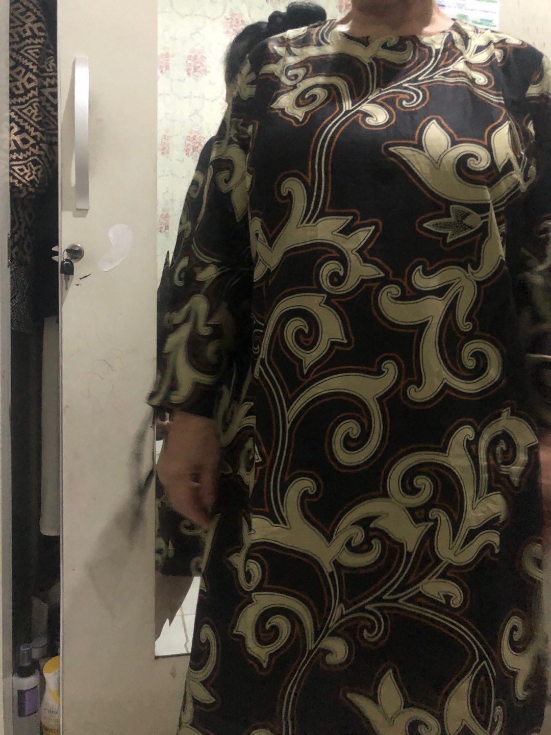 Batik Tunik Shibori Jumputan Terbaru Size S-3l / Hrb026 Yelbor Navbor / Biru Putih / Original..