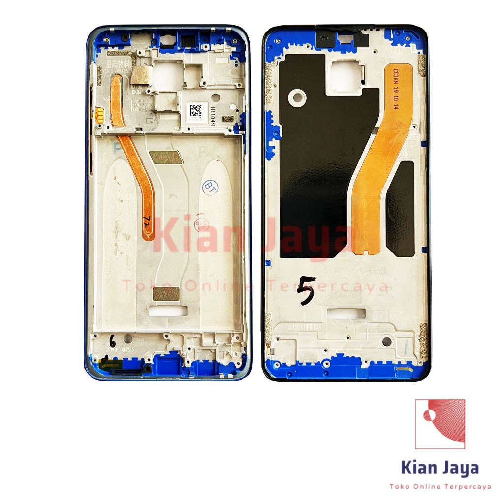 Middle Frame LCD Handphone Xiaomi Redmi Note 8 Pro Tulang Casing Tatakan Bezel Bazel Hp