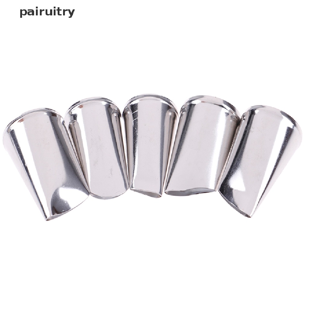 Prt 5pcs Spuit Piping Bahan Metal Bentuk Bunga Mawar Untuk Hiasan Kue PRT