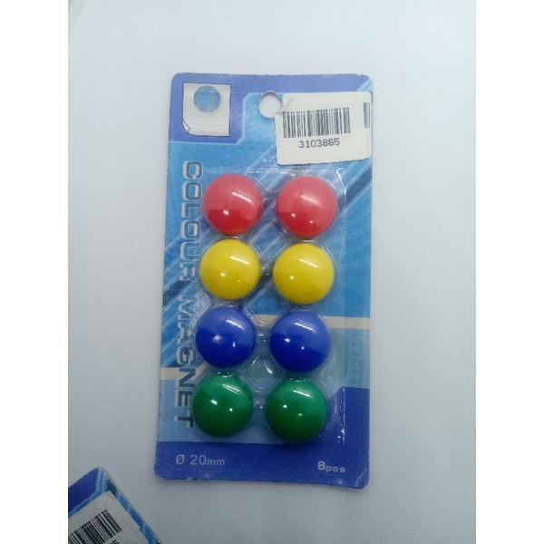JOYCO Magnet warna  Isi 8 Papan Tulis White Board 1set - Color Magnet MN-20-8