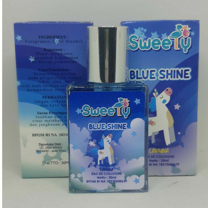 Parfum Sweety BLUE SHINE 30ml Original Parfum Switsbaby Zwitsal Switsal Minyak Wangi Anak baby Murah