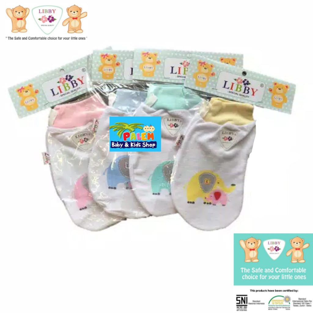 libby waslap  baby oval motif/Lap mandi anak