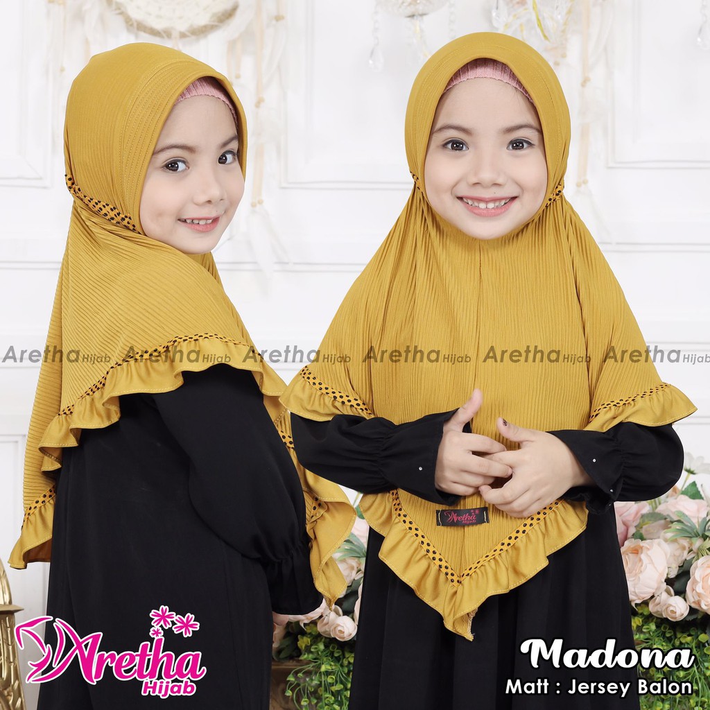 HIJAB ANAK PLISKET / PRISKET MADONA ORI ARETHA