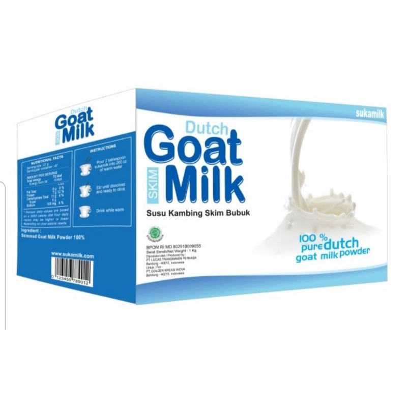 Sukamilk (Dutch Goat Milk) - SKIM 1Kg (Expired Agustus 2023)
