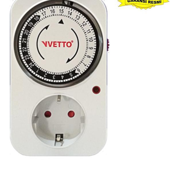 ➧ VETTO Stop Kontak Timer Analog - 24 Jam ✵