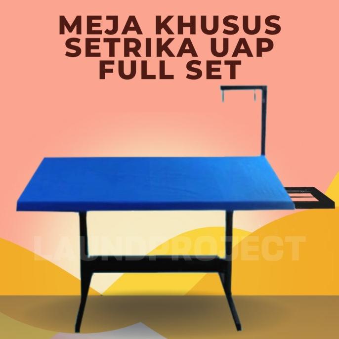 Meja Gosokan Setrika Uap MISTERMOTO Lengkap dengan Busa dan Alas Kain