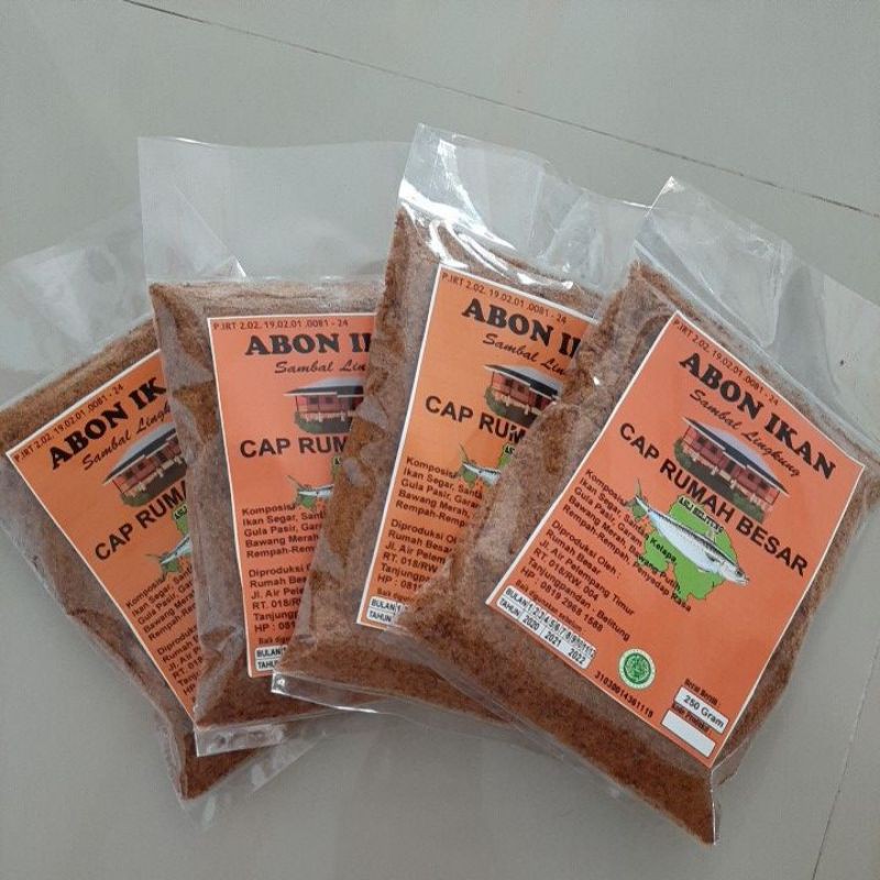 

Abon Ikan / Sambal Lingkung asli Belitung LANGSUNG DARI PABRIK bundle 250gram x 4 (1kg)