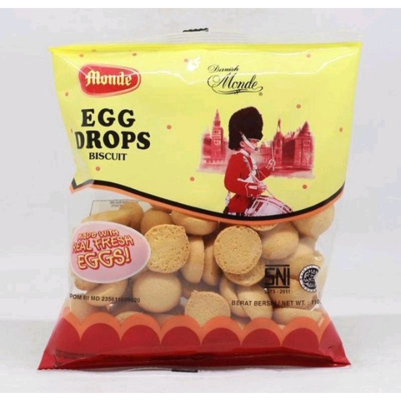 

Monde Egg Drops Biscuit 110gr - Biskuit Monde Drop