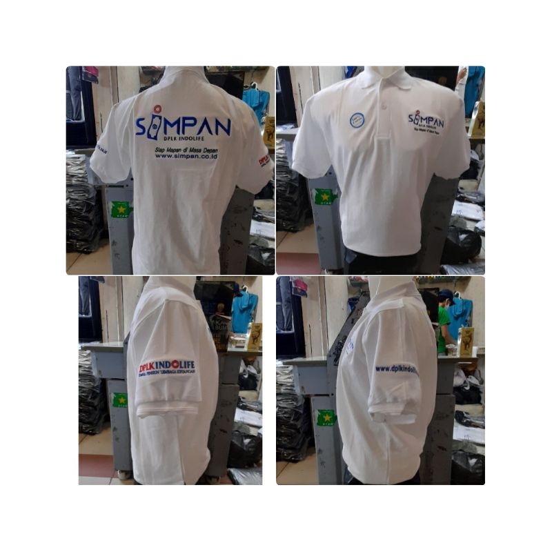 Kaos polo Pria Wanita Pendek+BORDIR | Dewasa | kaos custom | Kaos Kerah | polo custom | polo bordir