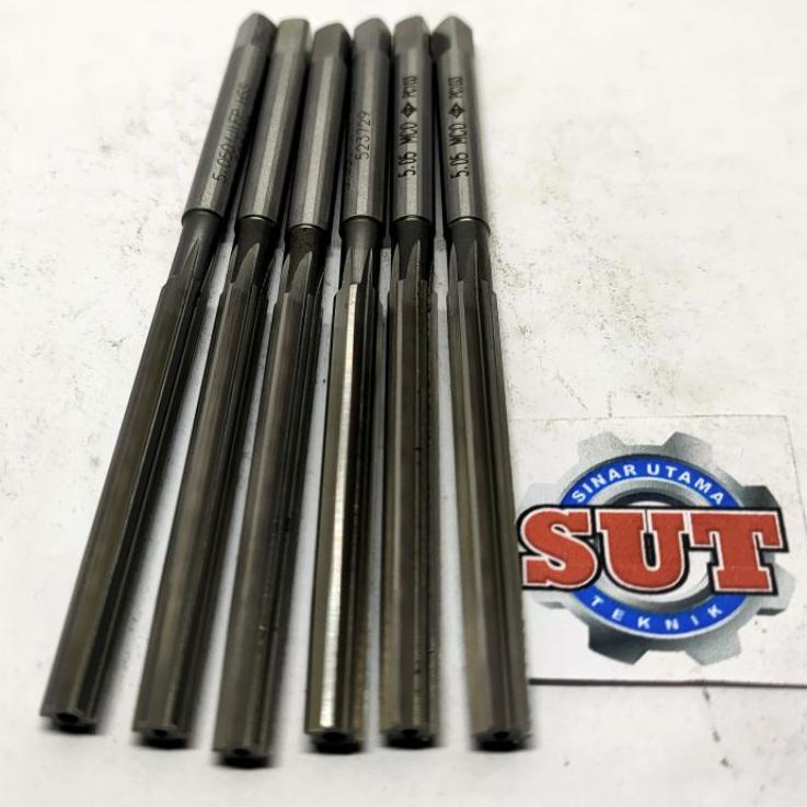 Hadir Hebat HAND REAMER 5.05 mm HSS reamer 5 mm penghalus lobang