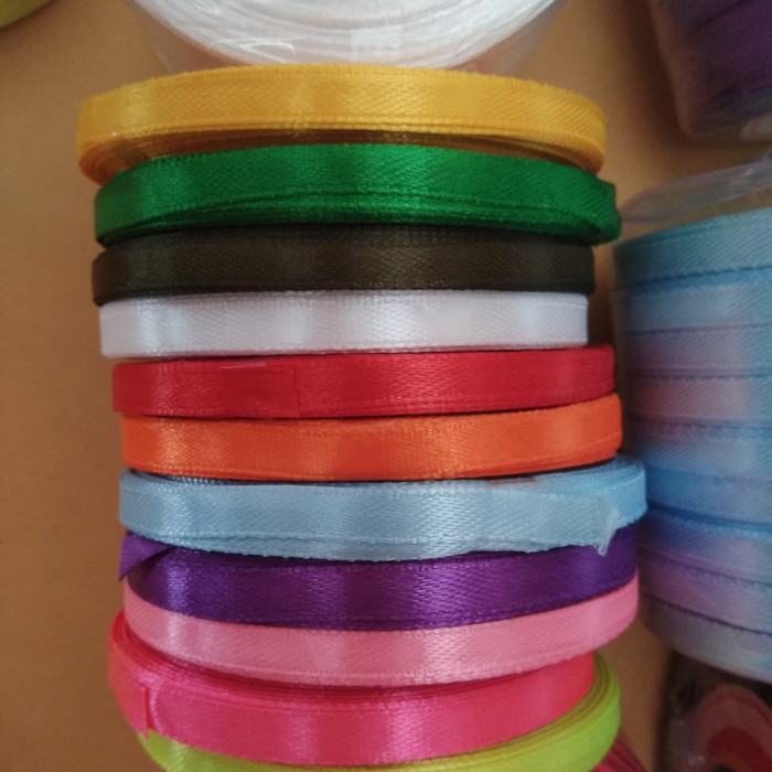 1Meter PITA SATIN ukuran 1/4 inch / 0,6cm