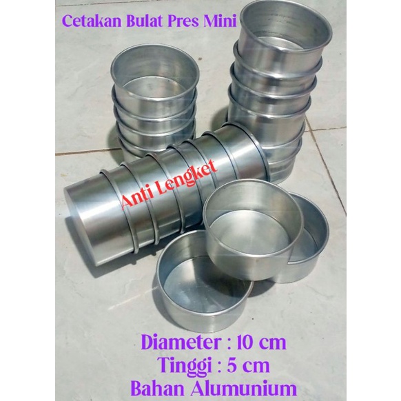 Cetakan bal bal diameter 10x5 cm/loyang bolu pres mini/loyang bulat/aneka cetakan kue/kobokan/kue ul