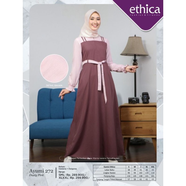 GAMIS ETHICA AYUMI 272 PLUM AYUMI 272 DUSTY PINK