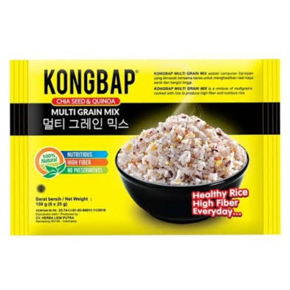 

KONGBAP Multi Grain Mix Chia Seed & Quinoa 150g