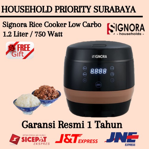 Signora Low Carbo Rice Cooker Signora Rice Cooker + BONUS HADIAH KATEGORI 6