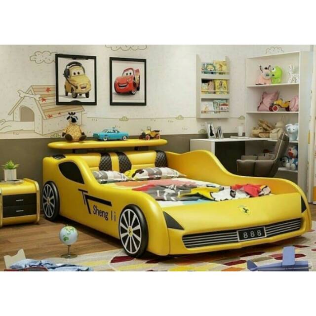 Tempat tidur anak model mobil