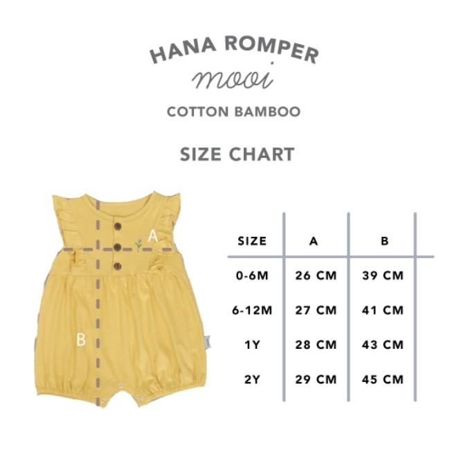 MOOI HANA ROMPER ROMPER BAYI JUMPSUIT FASHION ANAK BAYI PEREMPUAN 0-24 BULAN CBKS S24