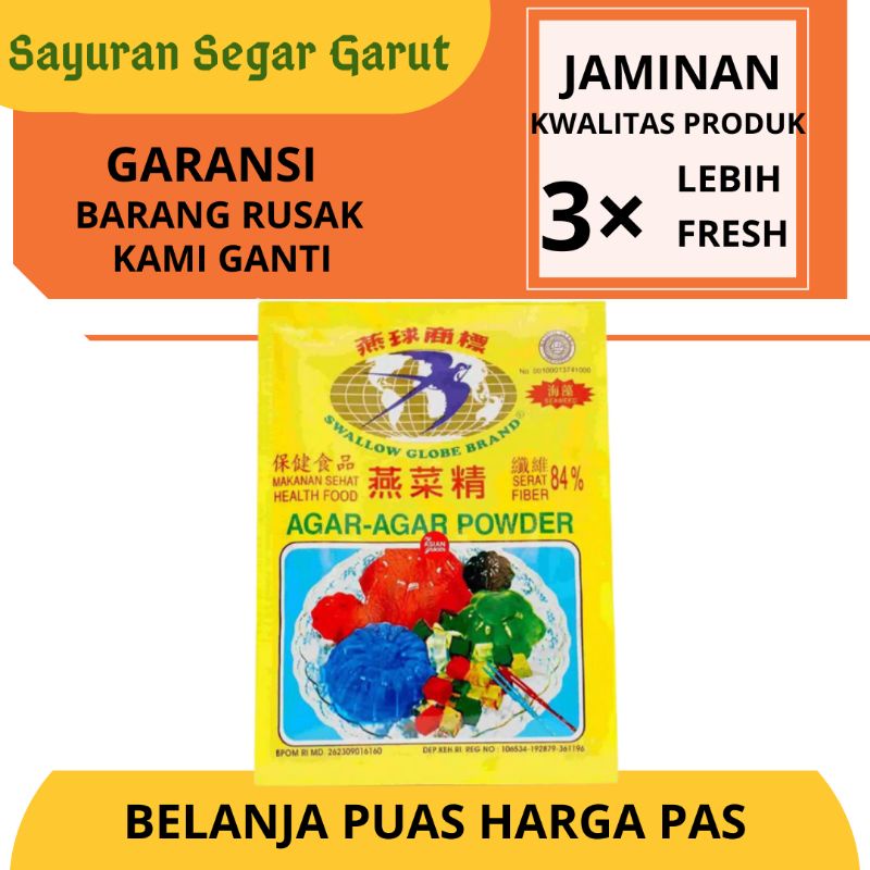 

Agar Agar Swallaw Globe 7gr by Sayuran Segar Garut