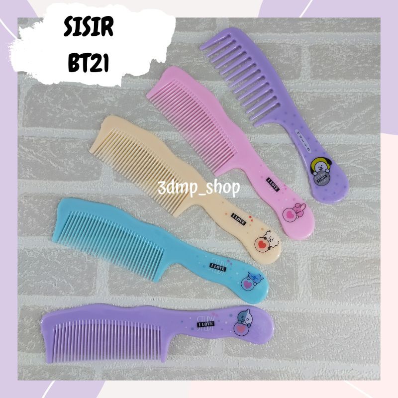 Sisir BT21 BTS Cooky Chimmy Koya Van Rj