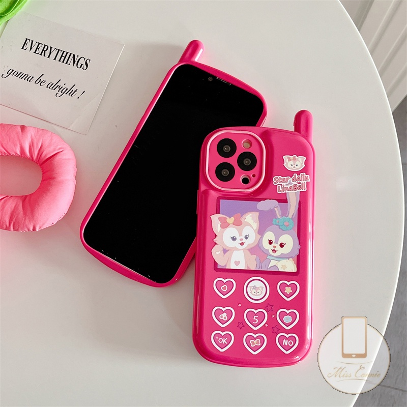 Soft Case TPU Glossy Motif Kartun Disney LinaBell Untuk iPhone 11 12 13 14 Pro MAX 7 8 Plus XR X XS MAX SE 2020