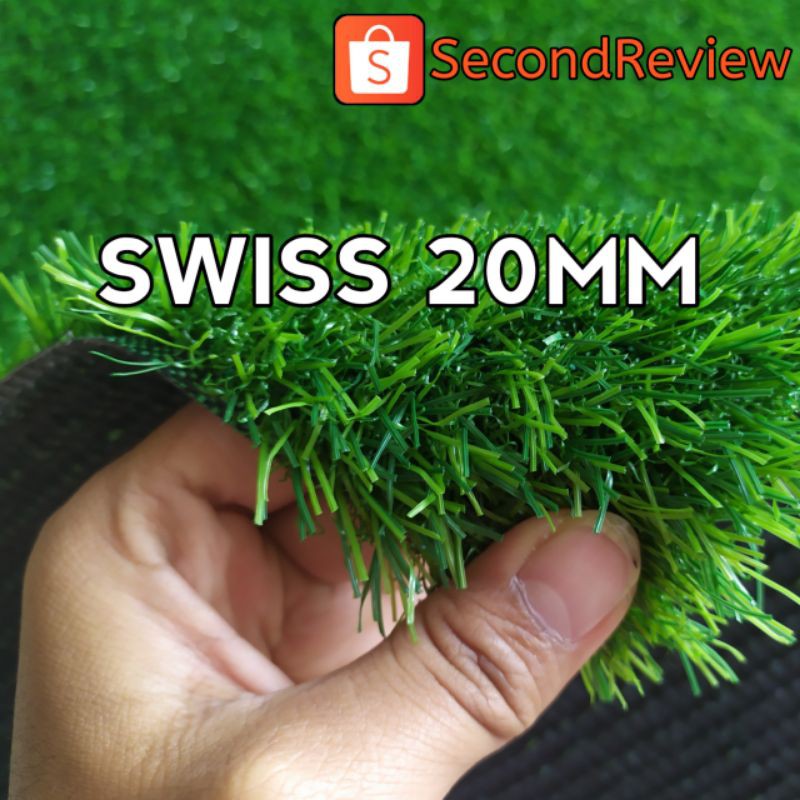  RUMPUT  SINTETIS SWISS 20MM MURAH 100X100 CM Shopee Indonesia