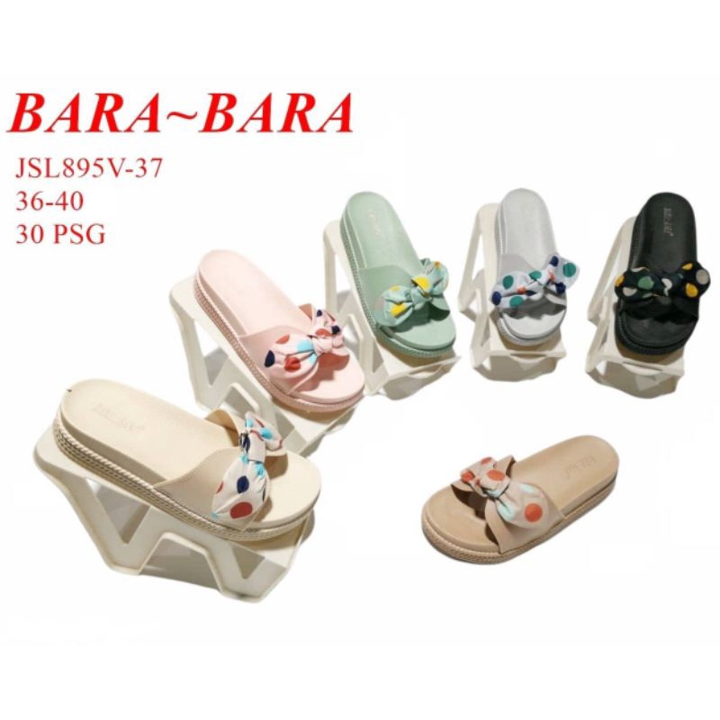 BARA-BARA 895 POTA POLKA / SANDAL WEDGES WANITA KEKINIAN