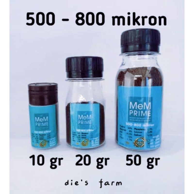 Pelet MEM PRIME Pakan Ikan Hias Cupang/Guppy