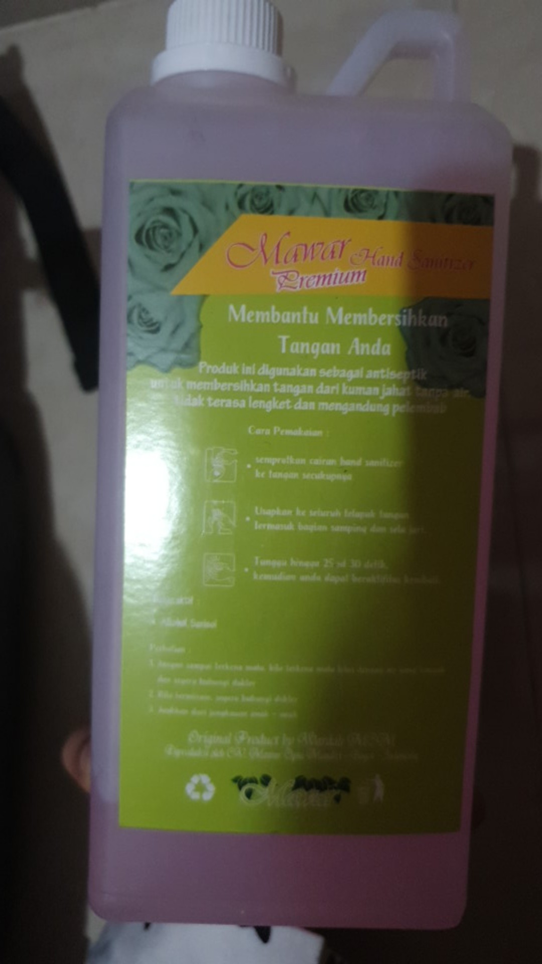 [ Jnt Sicepat Jtr ] Mawar Hand Sanitizer 1 Liter