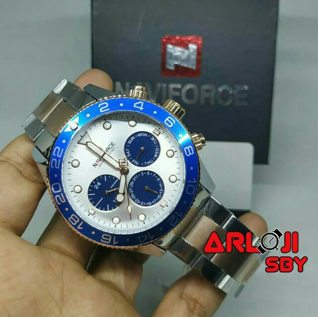 Jam pria Naviforce 9147 original sport