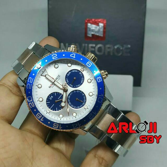 Jam pria Naviforce 9147 original sport