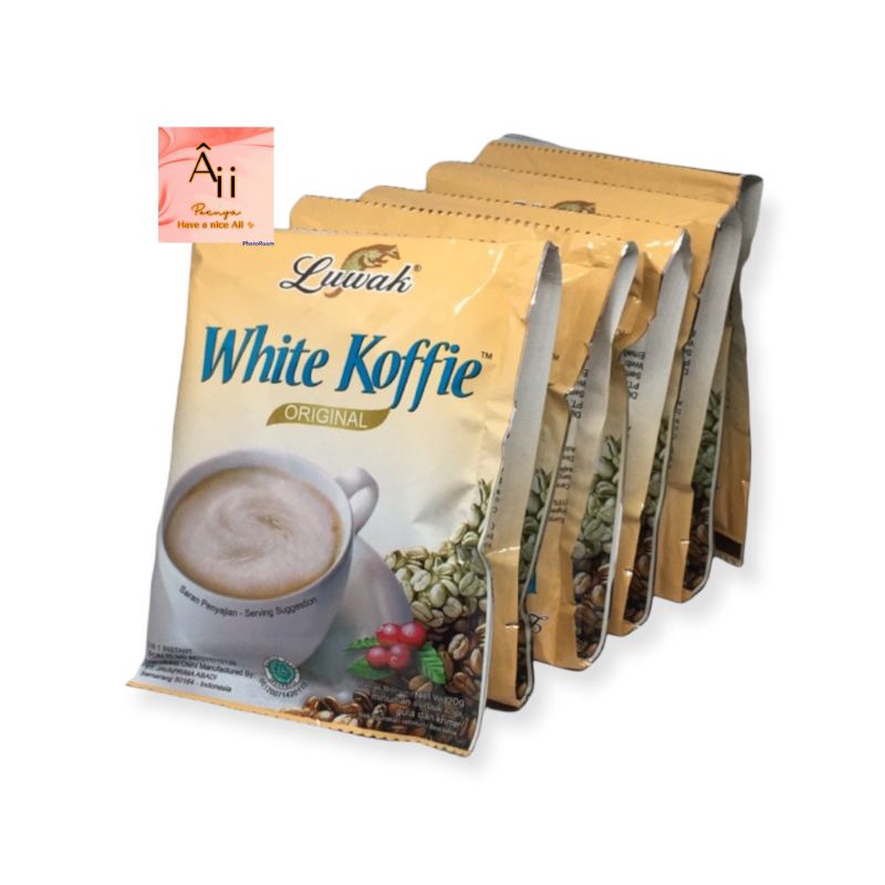 

1renteng kopi luwak white koffie isi 10sachet netto @20 gr