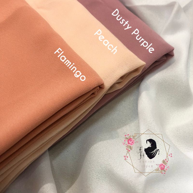 Hijab Pashmina Ceruty Babydoll jahit tepi [ part 1]