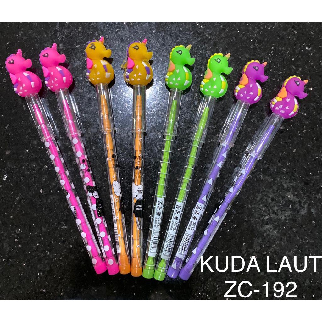 

Pensil bensia, pensil cabut susun, terbaru dan terlaris, kekinian, kepala karakter KUDA LAUT ZC-192