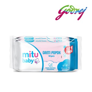 Mitu Baby Wipes Fresh & Clean Pink Bottle 60'S | Shopee