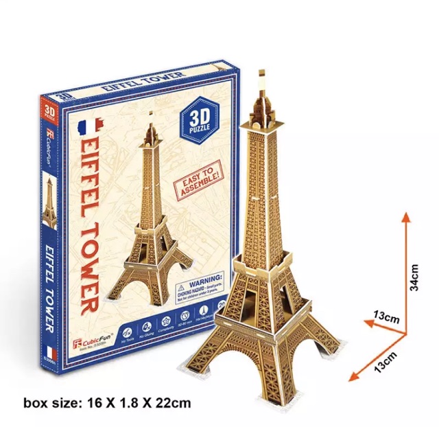 [NEW] CubicFun 3D Puzzle 🇫🇷 Eiffel Tower Paris France