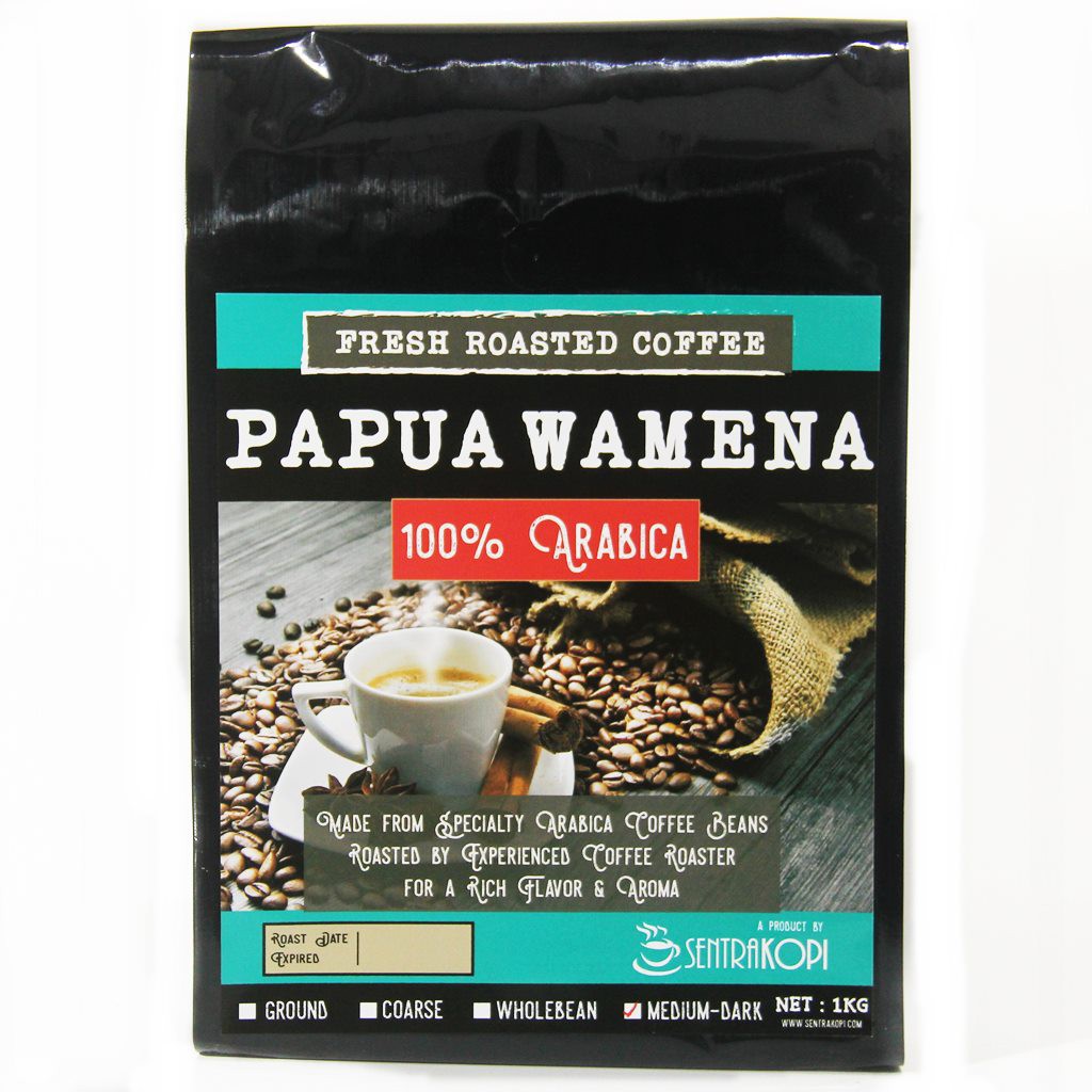 

Kopi Arabika Papua Wamena 1 KG - Bubuk / Biji - Premium Arabica Coffee by Sentra Kopi 1kg