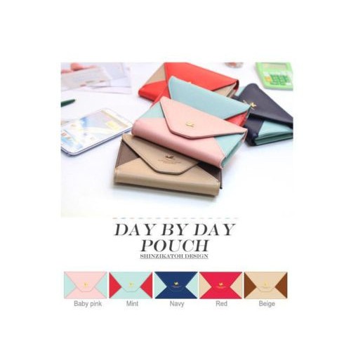 Envelope Smart Pouch / Dompet Uang Koin Kertas Trendy Wanita Bahan Tebal