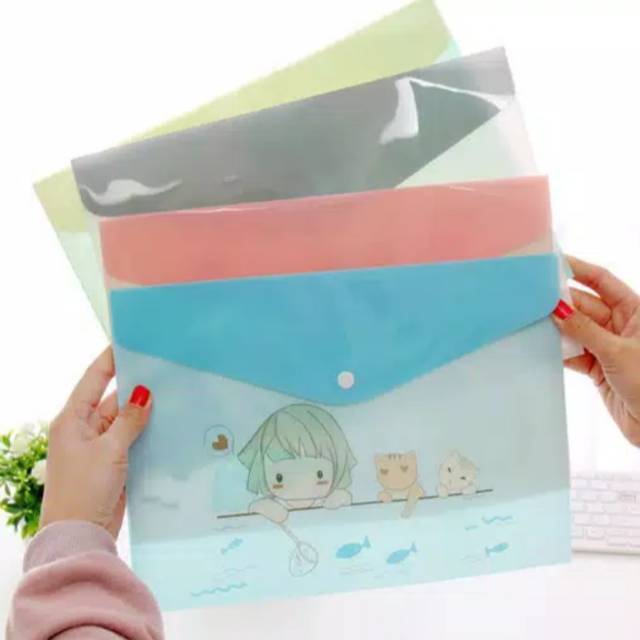 

Map A4 motif kartun transparan