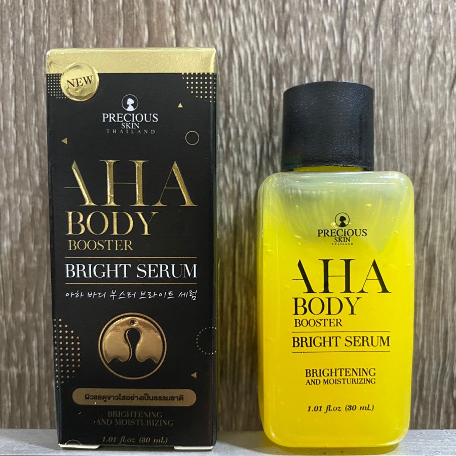 Serum glowing bpom pemutih badan ampuh  AHA Body Booster Bright Serum body lotion memutihkan kulit serum pemutih badan serum kulit serum badan memutihkan tubuh menghilangkan bekas luka serum lotion