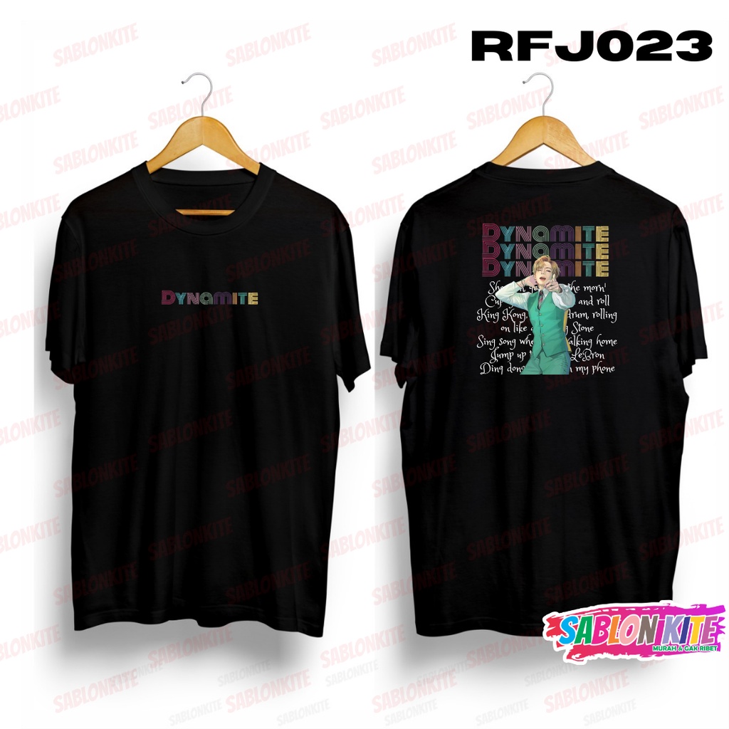 MURAH!!! KAOS KPOP TAEHYUNG DYNAMITE SONG RFJ023 COMBED 30S